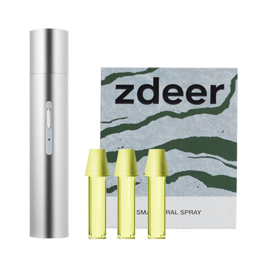ZDEER-Smart Electric Oral Spray Mouth Spray Fresh Breath,Cool Mint Breath Spray, Mouth Freshener Spray,Rechargeable, Alcohol Free,With 3 Pods